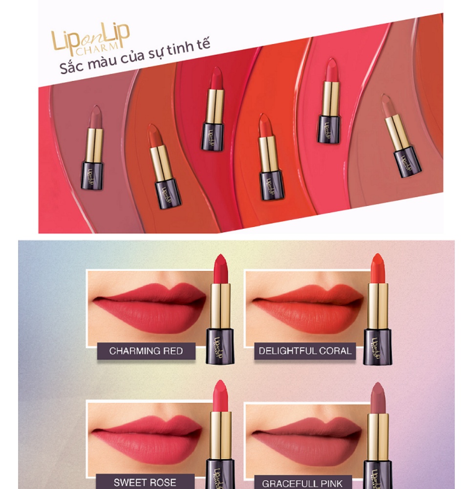 lip on lip charm appealing orange