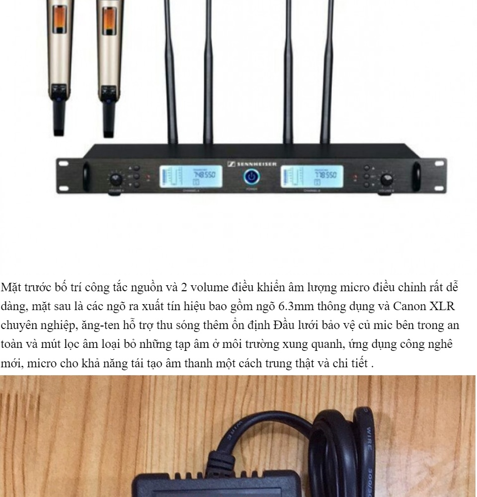 Nơi bán Micro không dây Sennheiser SKM-9000 giá rẻ Mua Micro không dây thanh lí