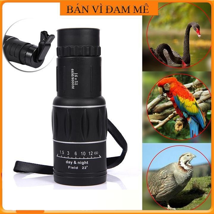 Ống Nhòm Nhìn Xuyên Thấu Không Gian BUSHNELL MONOCULAR 16x52 trang bị thấu kính trong