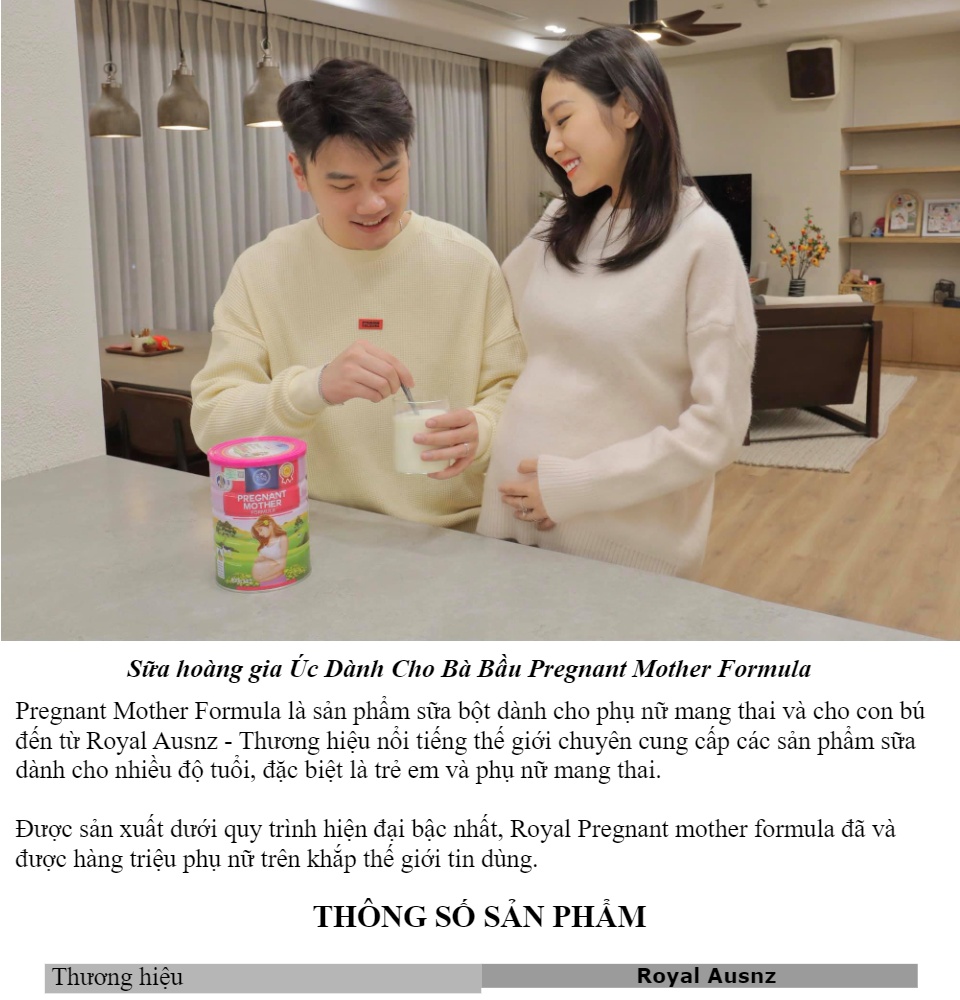 Sữa Hoàng Gia Úc Dành cho Bà Bầu PREGNANT MOTHER FORMULA