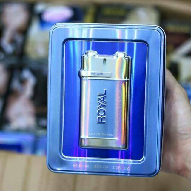 Nước hoa nam Royal hộp thiếc xanh dương