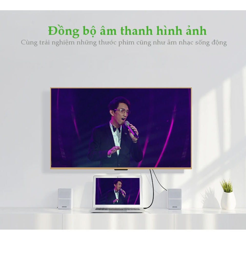 Cáp HDMI 2.0 hỗ trợ 3D, 4K dài từ 1-15m UGREEN HD118 Cáp HDMI 2.0 hỗ trợ 3D, 4K dài từ 1-15m UGREEN HD118