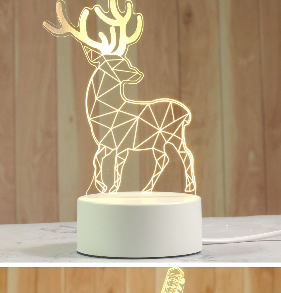 Đèn ngủ led 3D nhiều mẫu hình con vật đẹp đèn ngủ trang trí 3D