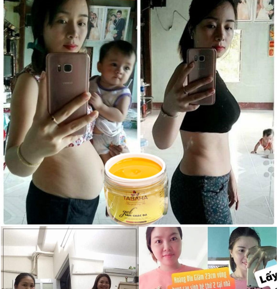 [Gel săn chắc da] Kem tan mỡ Tabaha 250g chăm sóc mẹ sau sinh giảm mỡ sau 1 tuần