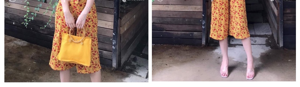 JUM Lửng 2 Dây Lụa Hoa Phối Nơ Thắt Eo Siêu Xinh. Qc