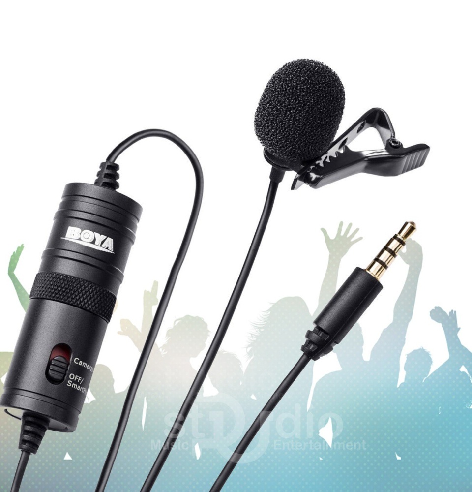 Micro Ghi Âm Cao Cấp Mic Cài Áo Thu Âm Máy Quay Điện Thoại Microphone