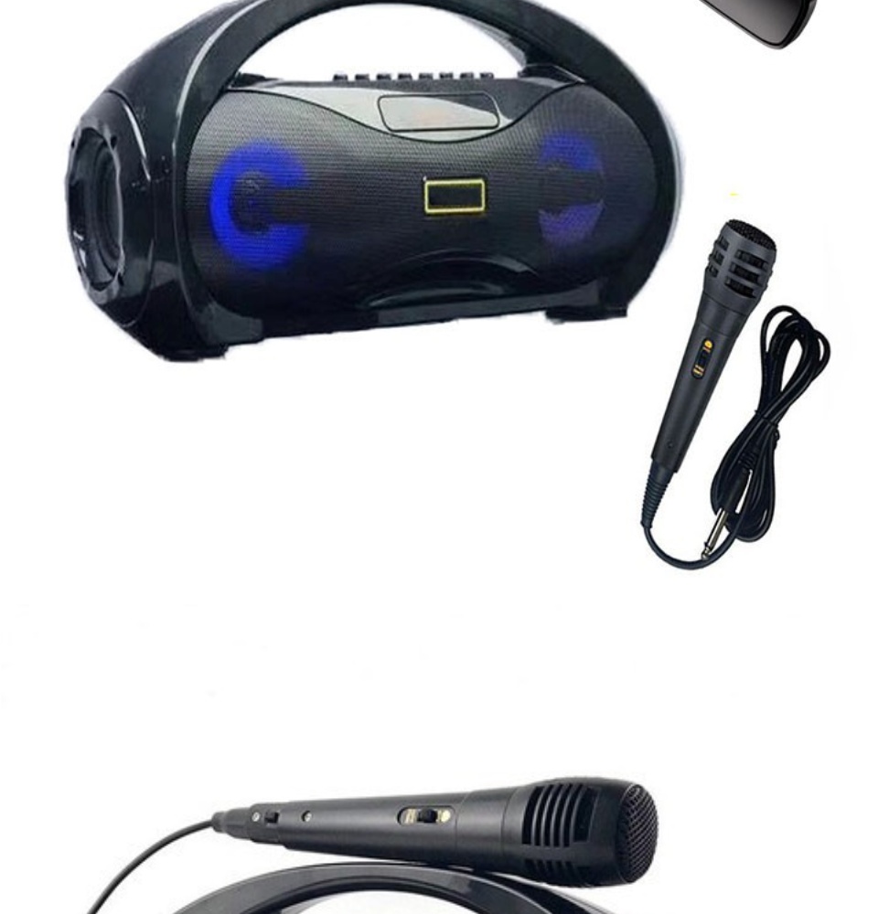 Loa Bluetooth KiMiSo KM - S2 tặng kèm Mic có dây. Loa Bluetooth Karaoke Xách