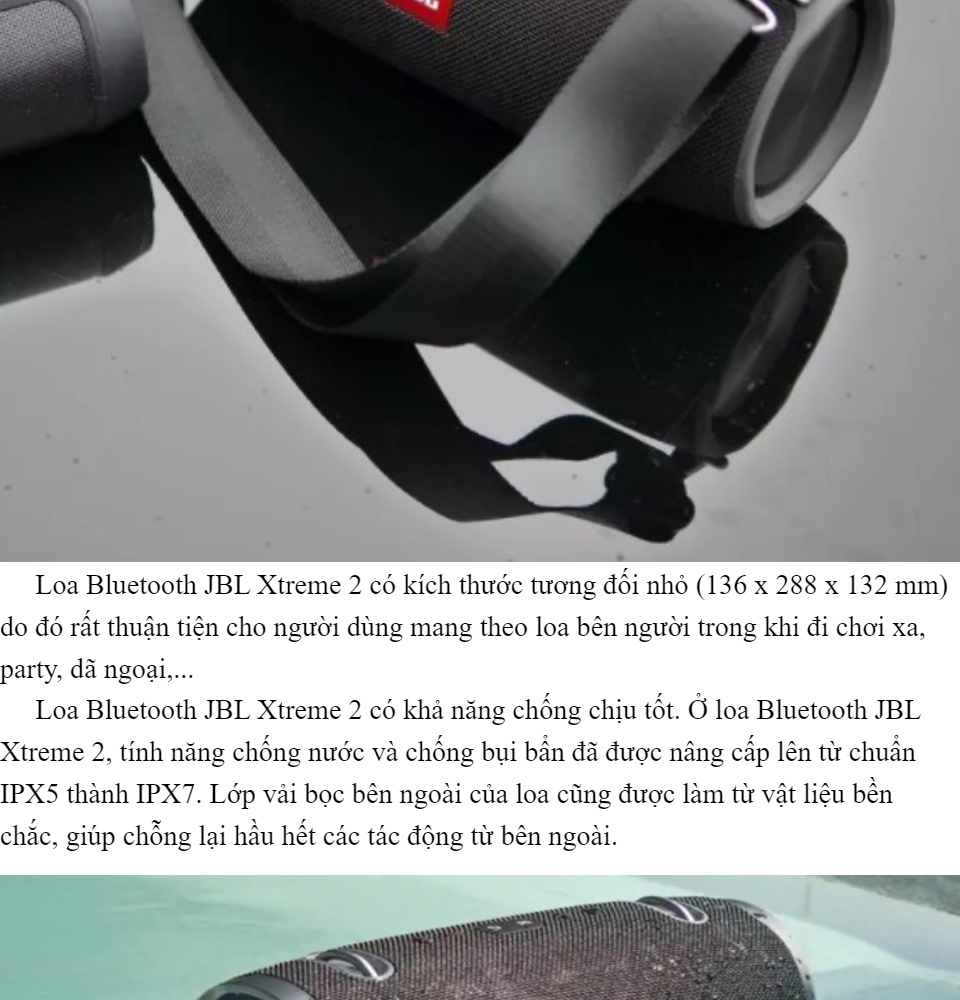 Bán Loa JBL Xtreme 2 - Loa Di Động Ngoài Trời - Hỗ Trợ Kết