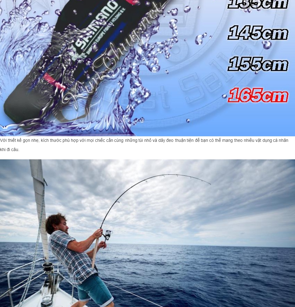 Túi đựng cần câu máy câu phụ kiện câu cá Shimano KT-Shi 75-165cm  thiết