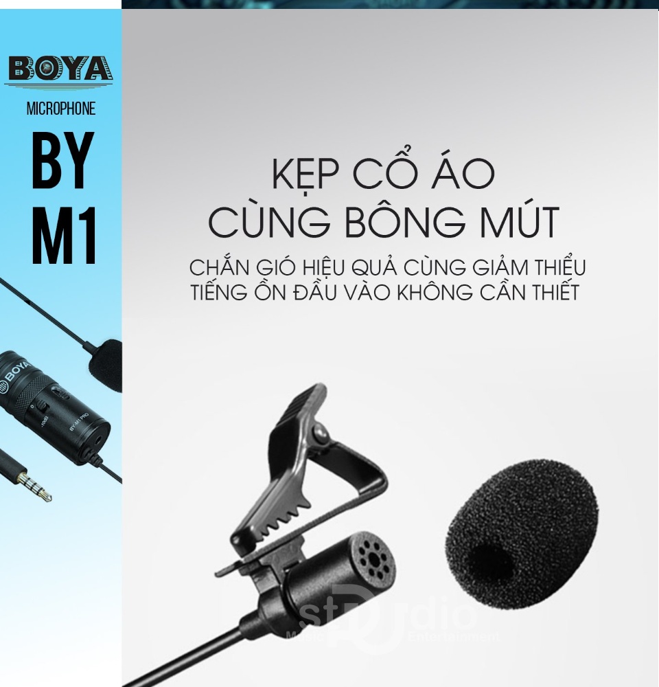 Micro Ghi Âm Cao Cấp Mic Cài Áo Thu Âm Máy Quay Điện Thoại Microphone