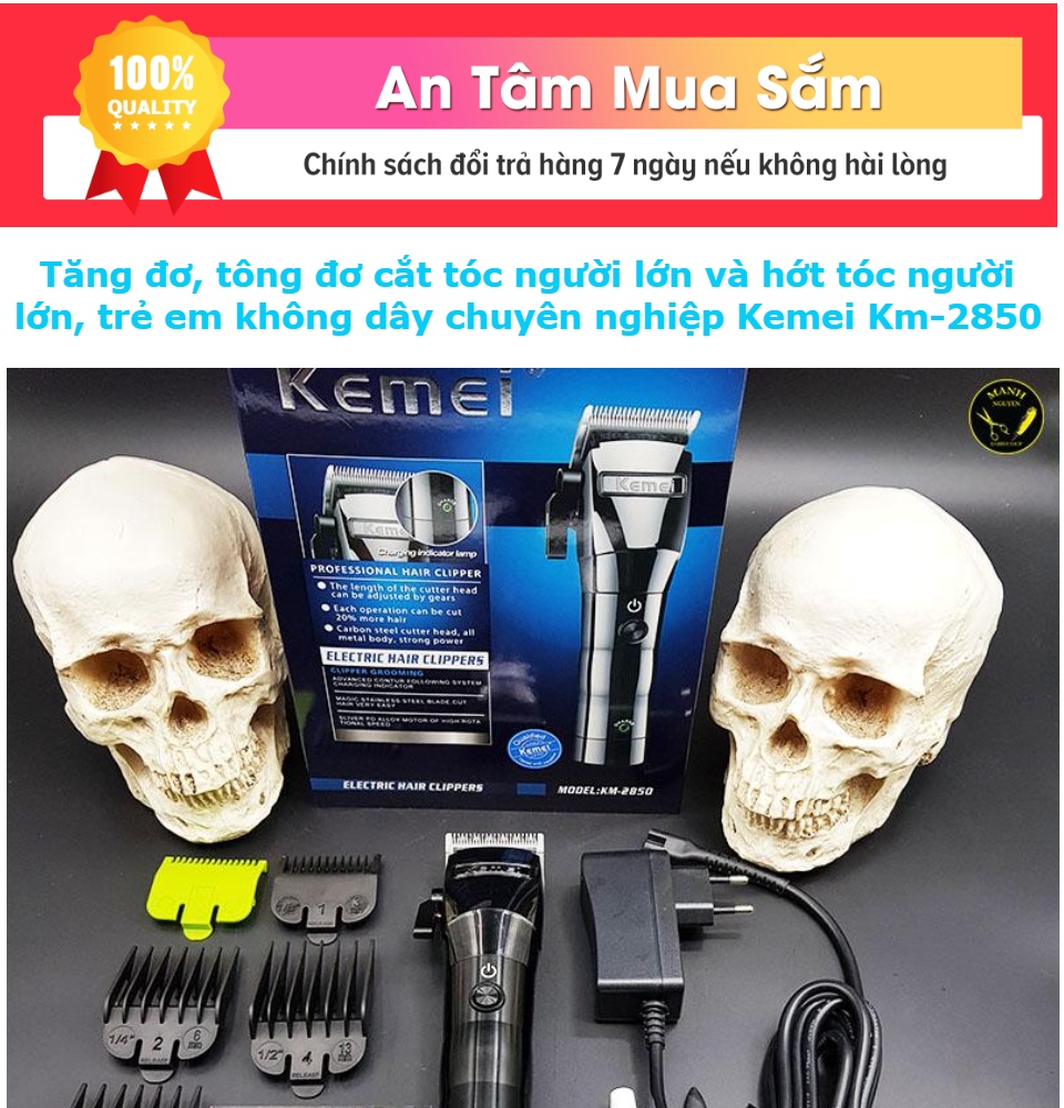 tông đơ cắt tóc người lớn và hớt tóc trẻ em thú cưng lông chó