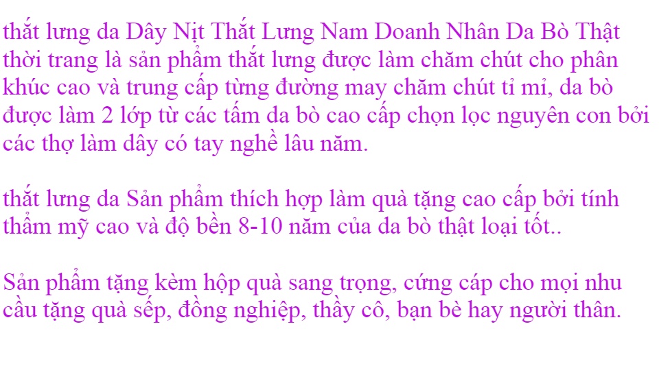 thắt lưng da dây nịt nam thắt lưng da doanh nhân thời trang cat vien