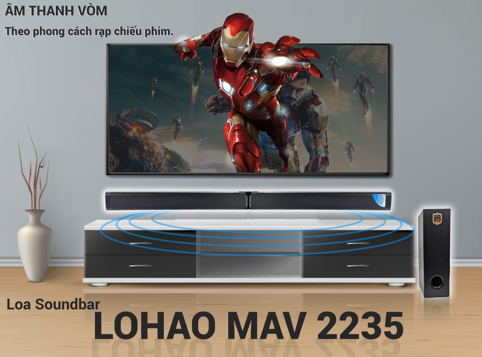 Loa Vi Tính Lohao MAV 2235 - Loa Soundbar 2.1 Âm Thanh Stereo Rạp Hát