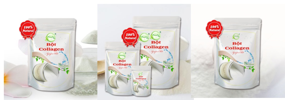 [hcm]bột collagen nhật bản giúp da căng bóng mịn màng - henashop 10gr 1