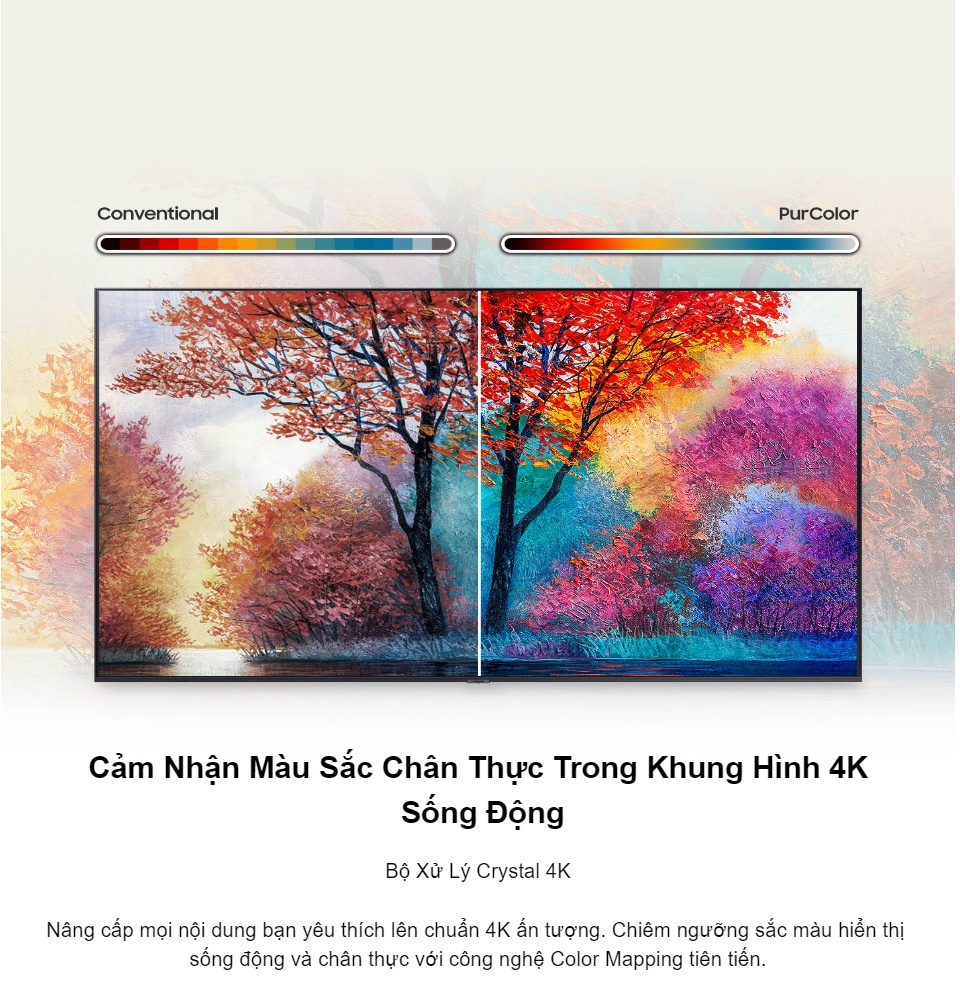 Smart Tivi Samsung UHD 4K: Chiêm ngưỡng hình ảnh rực rỡ và sống động hơn bao giờ hết trên Smart Tivi Samsung UHD 4K. Bạn sẽ bị cuốn hút ngay từ những khoảnh khắc đầu tiên, tận hưởng trải nghiệm giải trí hấp dẫn và sắc nét nhất. Xem ngay để trải nghiệm một thế giới điện ảnh hoàn toàn khác.