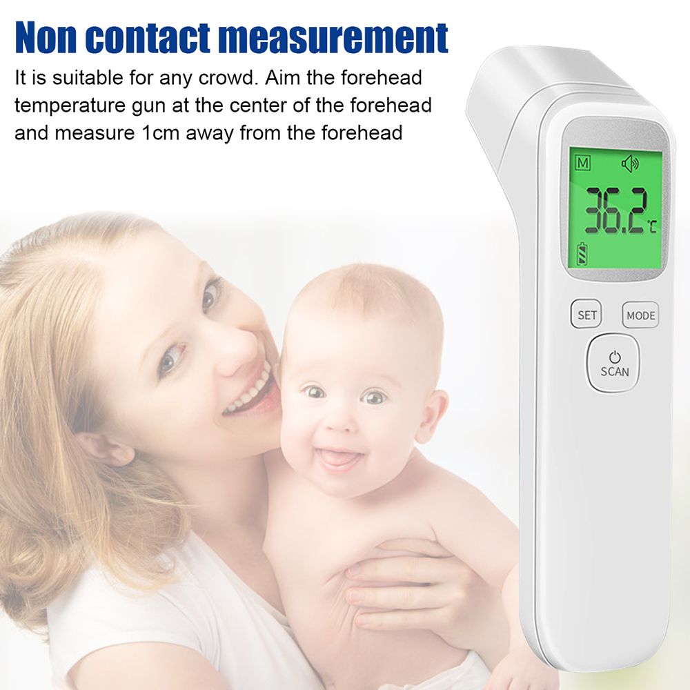 nhiệt kế điện tử hồng ngoại, nhiệt kế đo trẻ em, đo sữa, thức ăn, nước tắm 9