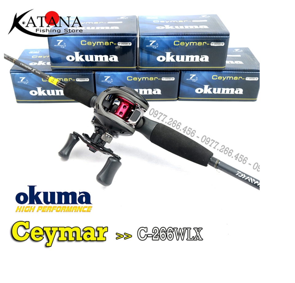 okuma ceymar c 266wlx LP C-266WLX 6+1bb Left Handed Reel Sports & Outdoors resistant graphite frame and side plates provide a lightweight REEL BC MURAH BERKUALITAS OKUMA