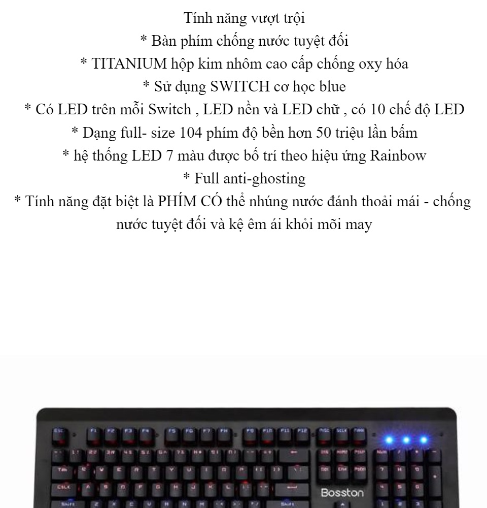 [hcm]sản phẩm kb bosston mk 919 phím cơ led rgb chuyên game kb bosston m k 919 phím cơ led rgb chuyên game usb ... kb bosston mk 919 phím cơ led rgb chuyên game usb bàn phím cơ bosston mk-919 - bàn phím cơ kb bosston mk 919 phím cơ led rgb chuyên game 3