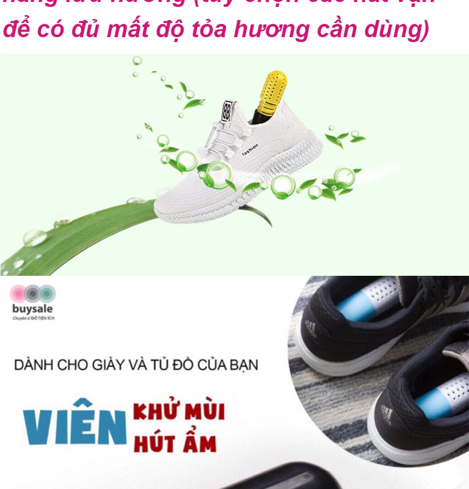 [HCM]Viên khử mùi hút ẩm dành cho giày và tủ đồ - buysale - BSPK64 9