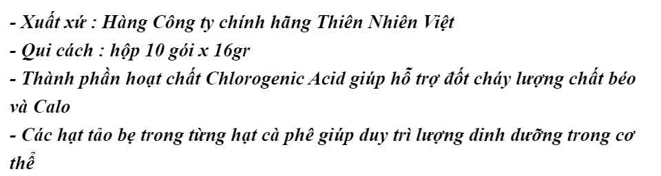 CAFE XANH HỘP 10 GÓI x 16GR - Bách hóa online - Đồ uống - Cà phê - Cà phê 3 trong 1 - Sức khỏe - Sắc đẹp - Tăng, giảm căn - Thực phẩm chức năng - Đồ ăn - Cà phê thiên nhiên - Đồ uống giảm căn - Spa - Thẩm mỹ - Thực phẩm - Chăm sóc da
