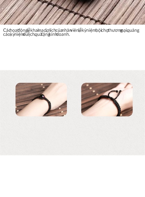 Vòng Tay May Mắn Hạt Đá Phong Thủy Đá Núi Lửa Obsidian - Đỏ