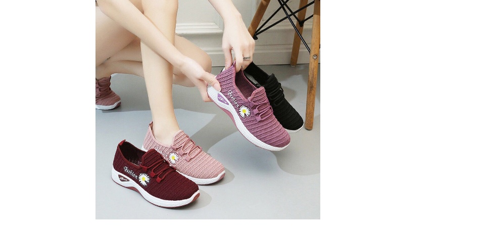 Giày bata nữ, giày nữ đi học kiểu mới, giày vải hoa cúc cực xinh