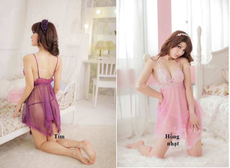 Đầm Ngủ sexy Victoria + tặng quần chíp cực sexy 6