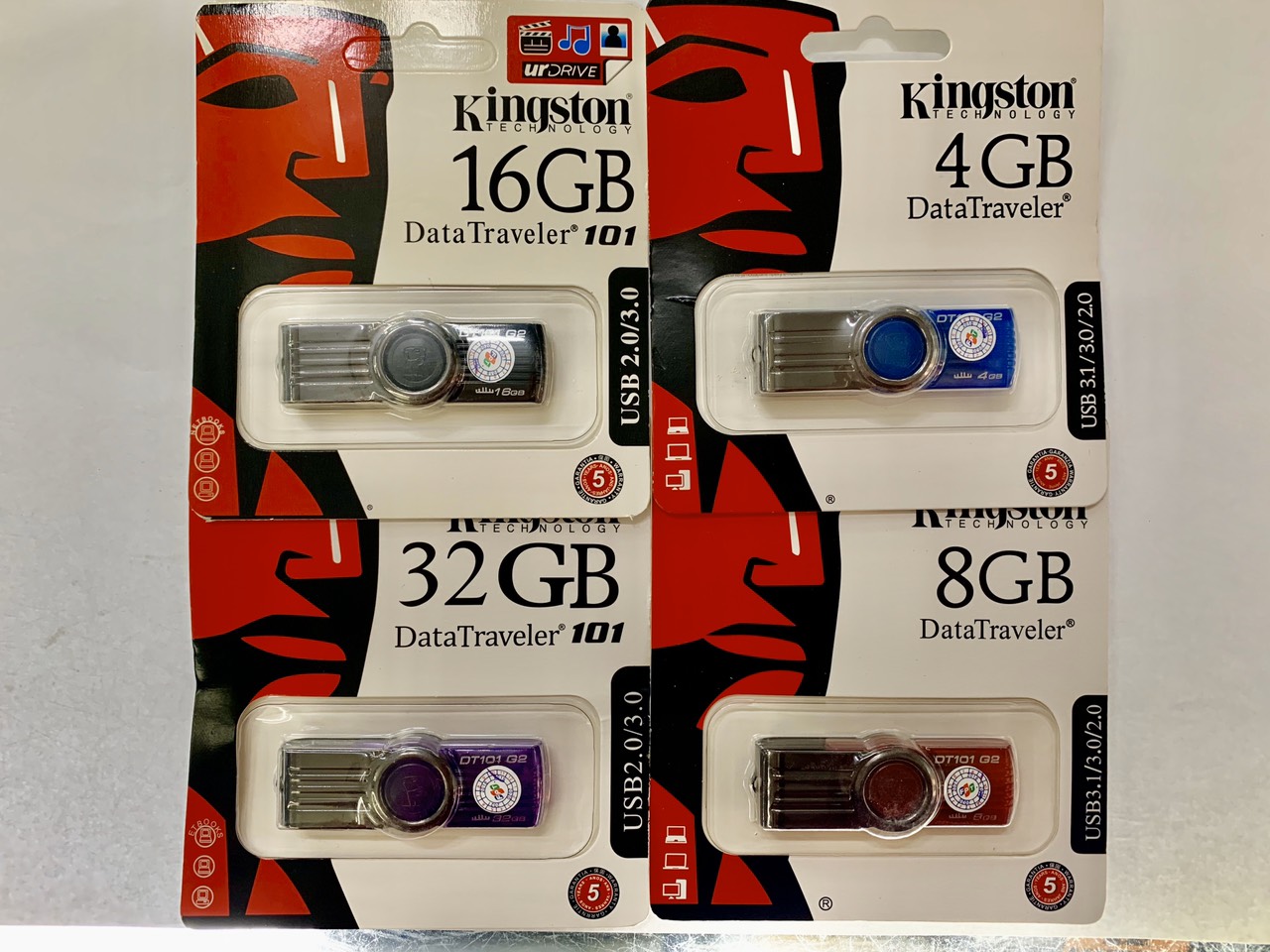 USB Kingston DT101 2GB 4GB 8GB 16GB 32GB 64GB