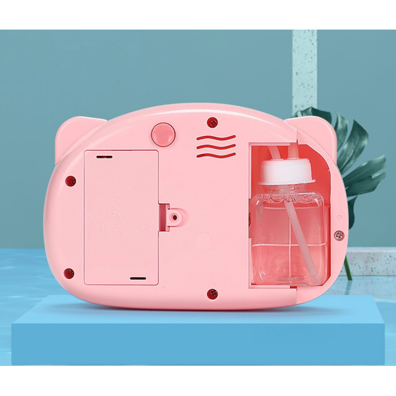 Máy ảnh thổi bong bóng xà phòng quà tặng dễ thương cho bé - may anh thoi bong bong, máy thổi bong bóng heo hồng 4