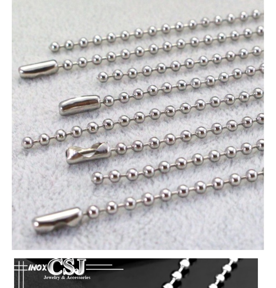 DÂY CHUYỀN BI INOX 5mm CỰC ĐẸP KHÔNG ĐEN