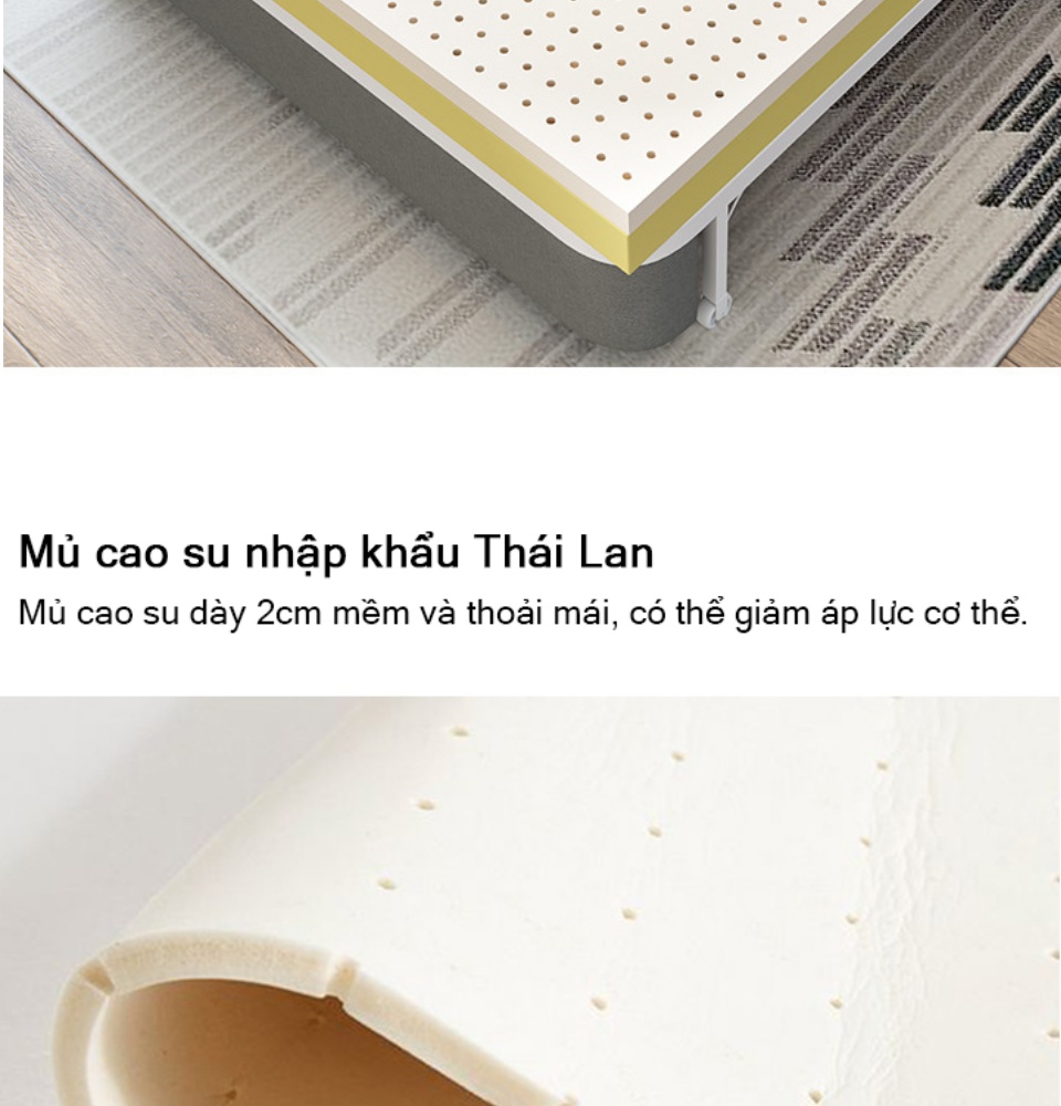 Có Video] Giường Đa Năng Nệm Cao Su Kiêm Ghế Sofa Giường 1m95 x 1m32 Khung Hợp Kim Thép Không Gỉ ( tặng kèm 2 gối trị giá 500k