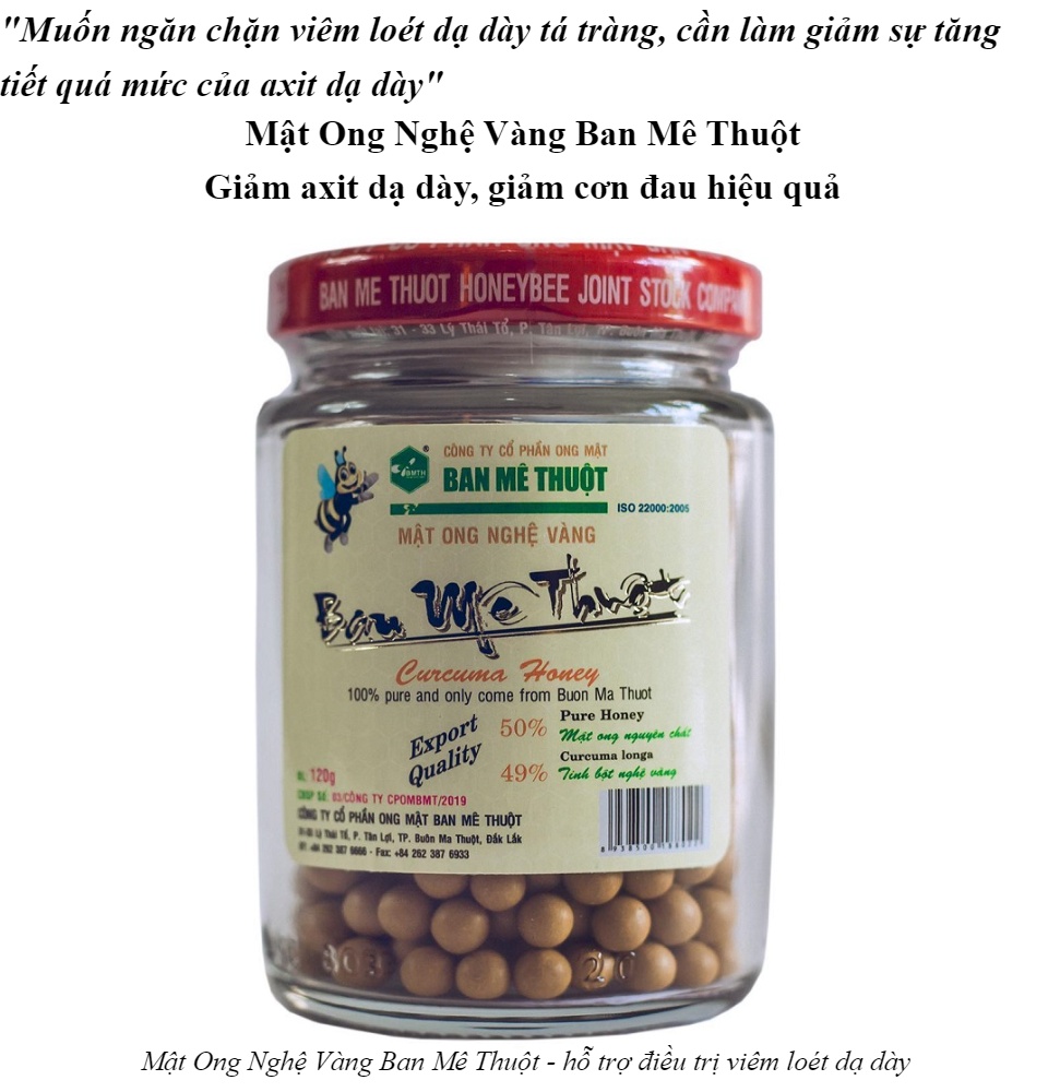 [hcm]mật ong nghệ vàng ban mê thuột 120gr hỗ trợ viêm loét dạ dày [100% tự nhiên] 3