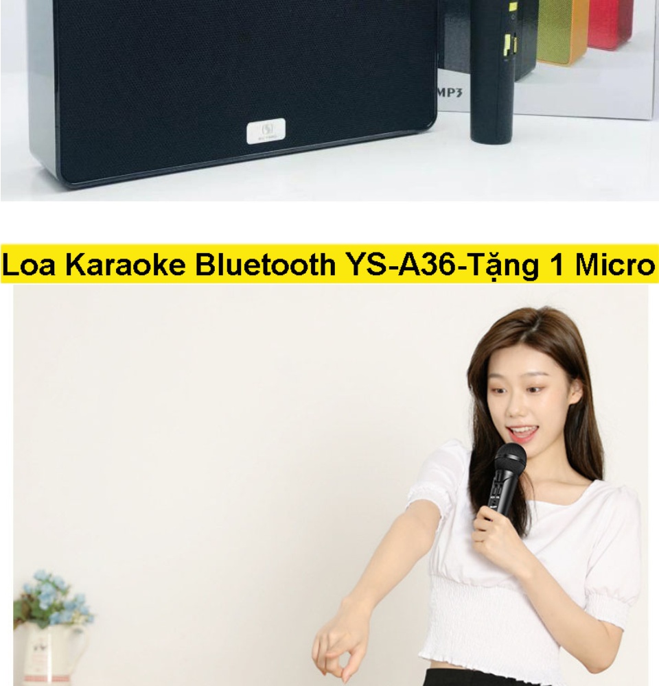 Loa Bluetooth Xách Tay Kimiso YS-A36 Mẫu Mới Nhất 2021 Giá Cực Rẻ Tặng Micro