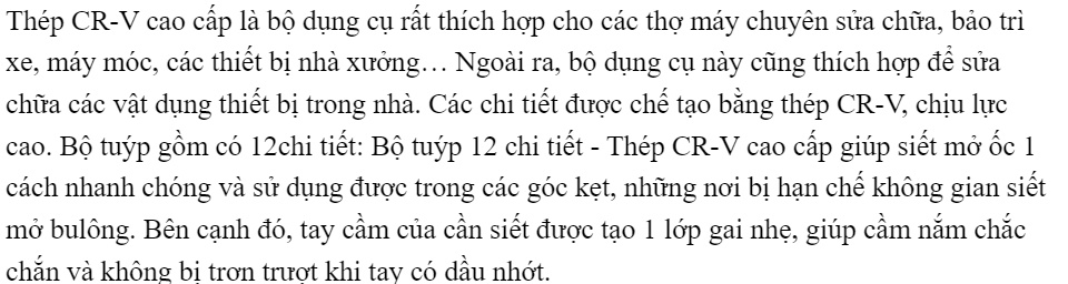 BỘ TUÝP KHẨU 1/2 KAPUSI NHẬT BẢN-BỘ TAY VẶN KÈM KHẨU VẶN ỐC Tuýp mở bulong Bộ điếu mở ốc bộ khẩu mở siết ốc bộ tuýp Nhật Bản bộ tuýp sửa xe máy bộ khẩu tuýp