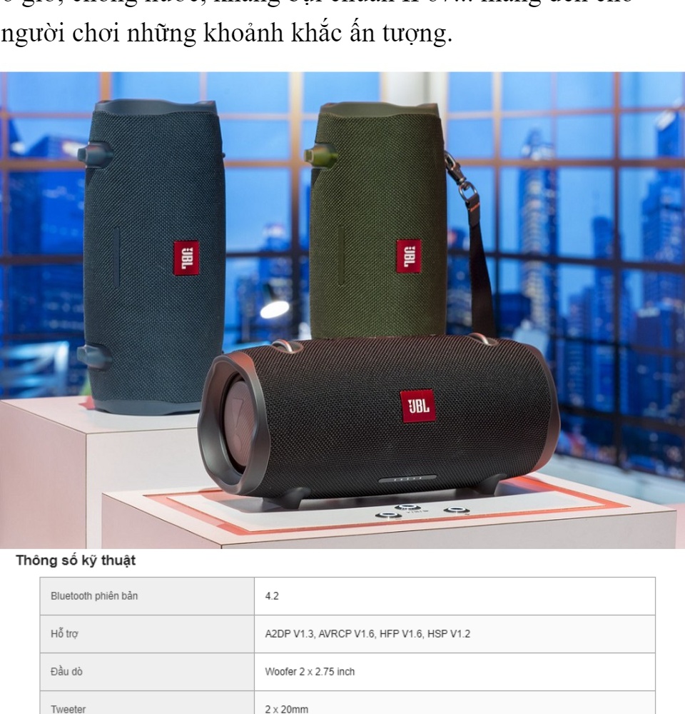 Loa Bluetooth JBL Xtreme 2 - Loa Chính Hãng Giá Rẻ Công Suất Lớn -