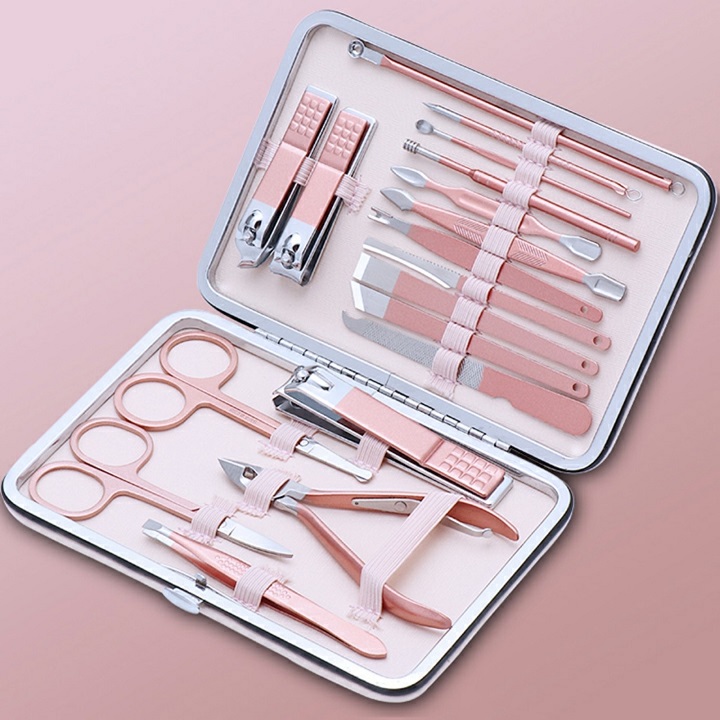 Bộ Cắt Móng Tay, Bộ Làm Móng Tay, Bộ Bấm Móng 18 Món Đa Năng