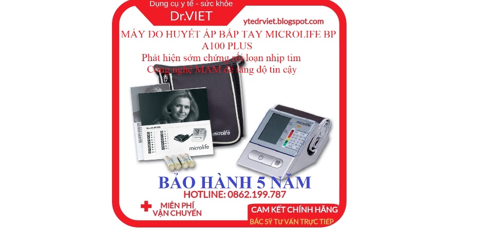 MÁY ĐO HUYẾT ÁP BẮP TAY MICROLIFE BP A100 PLUS- Phát hiện sớm chứng rối