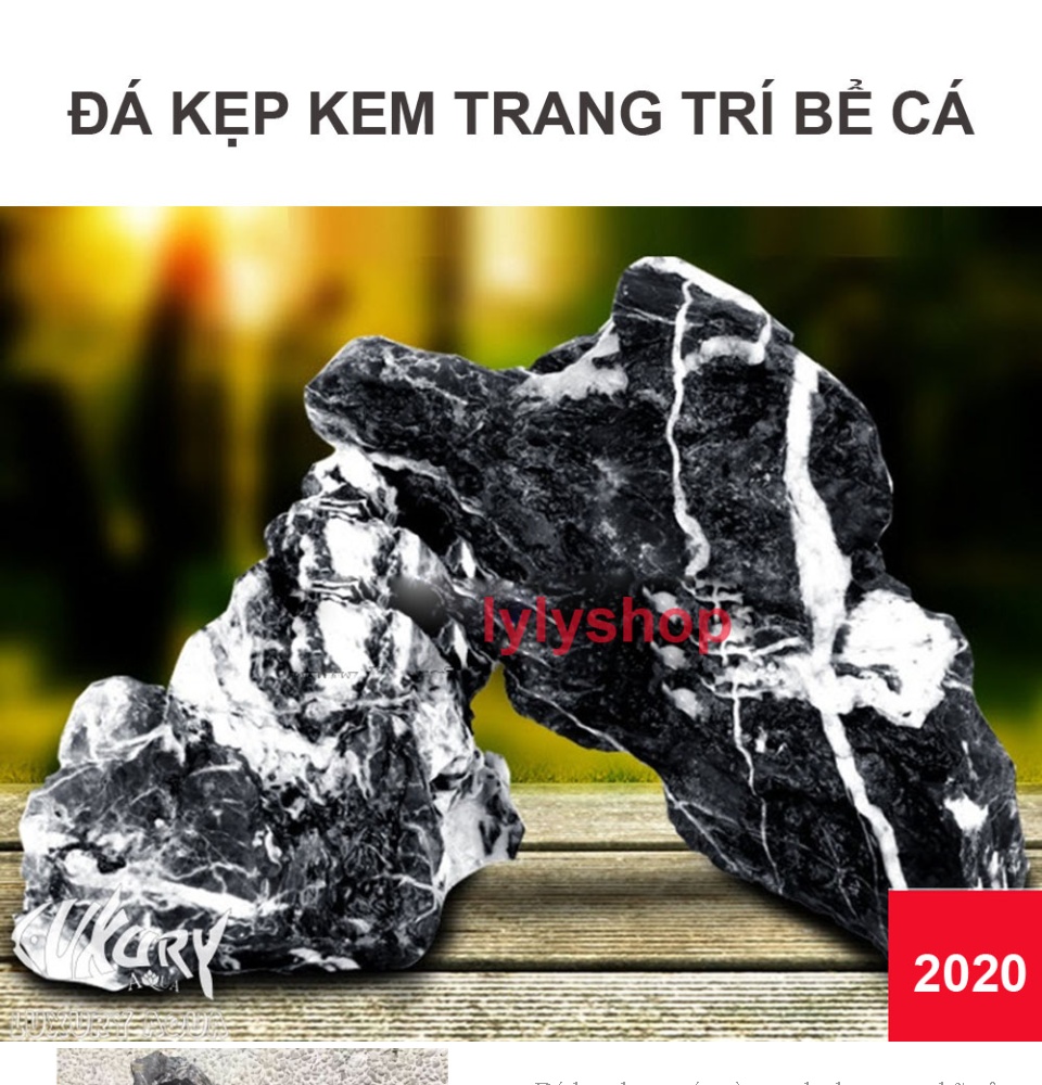 Đá Kẹp Kem ( 1KG )cao cấp, set hồ cá thủy sinh, bể cá, thác cát, làm tiểu cảnh đem lại may mắn gia chủ