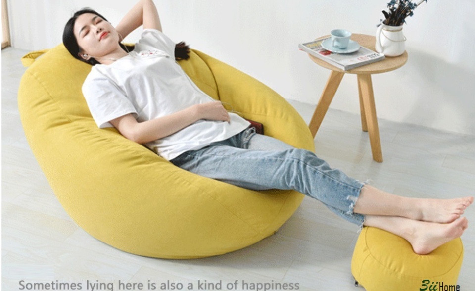 Ghế Lười Hạt Xốp 3ii Home Hàng Xuất Khẩu Chất Lượng Cao Size M 80x100cm Màu Hồng