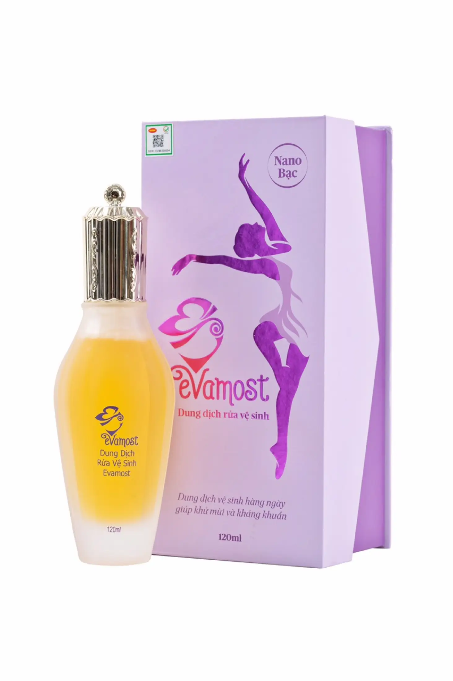 DUNG DỊCH VỆ SINH PHỤ NỮ EVAMOST- MOOMERY - NHÃ PHƯƠNG - CHÍNH HÃNG - THƠM -HỒNG - SE KHÍT -Dung tích :120ml