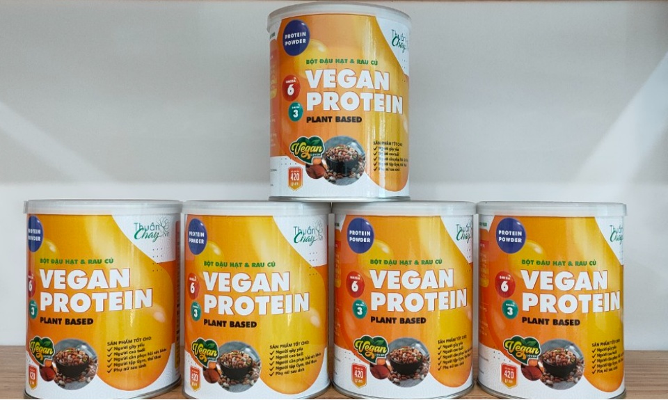 THUẦN CHAY VEGAN PROTEIN KHÔNG NÀNH - BỘT ĐẬU HẠT VÀ RAU CỦ BỔ SUNG PROTEIN (KHÔNG ĐẬU NÀNH) (500GR)