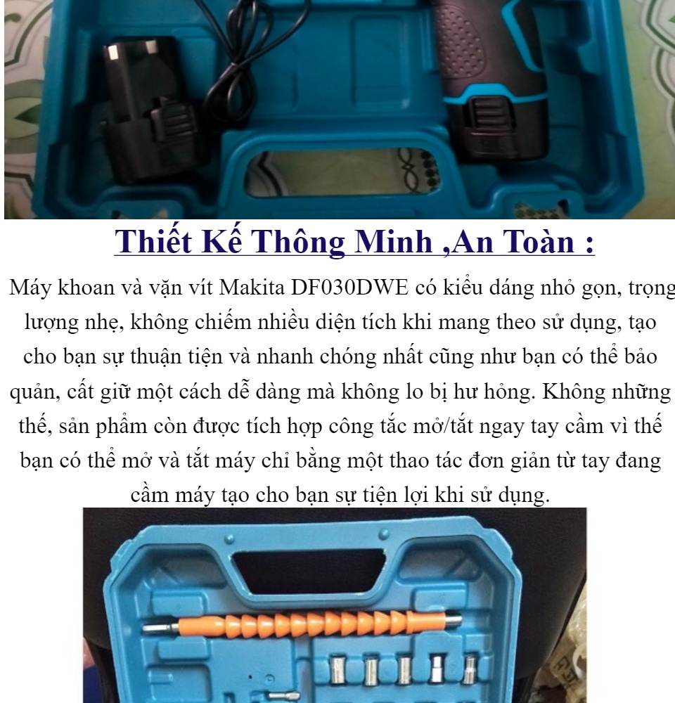 Máy Khoan Makita PinMáy Khoan Giá Rẻ TPHCM Bộ Máy Khoan Makita 12V Pin Sạc