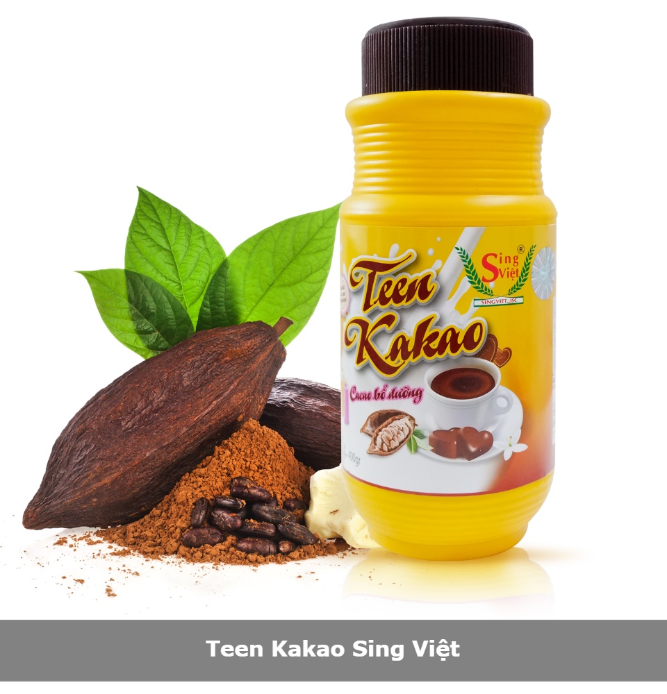teen kakao sing việt, chứa bột cacao được coi là một siêu thực phẩm cho sức khỏe, thực phẩm có hàm lượng chất xơ hòa tan cao 1