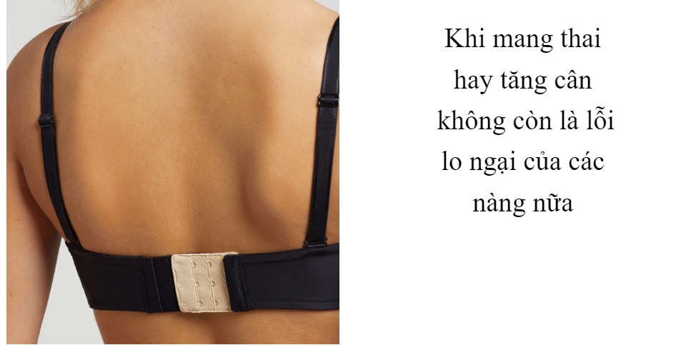 Miếng nối áo ngực, Móc nối áo ngực tăng kích cỡ vòng dây áo ngực - Shop đồ lót xinh 9