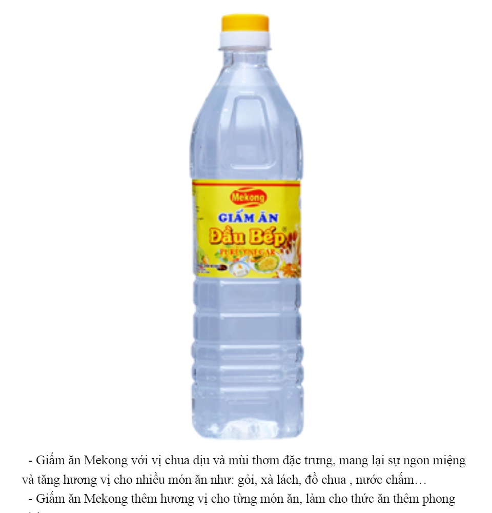 LỐC 6 CHAI GIẤM ĂN ĐẦU BẾP LOẠI 870ML ĐEM ĐẾN ĐỘ CHUA PHÙ HỢP VỚI TỪNG MÓN ĂN CỦA BẠN - SHOP 141