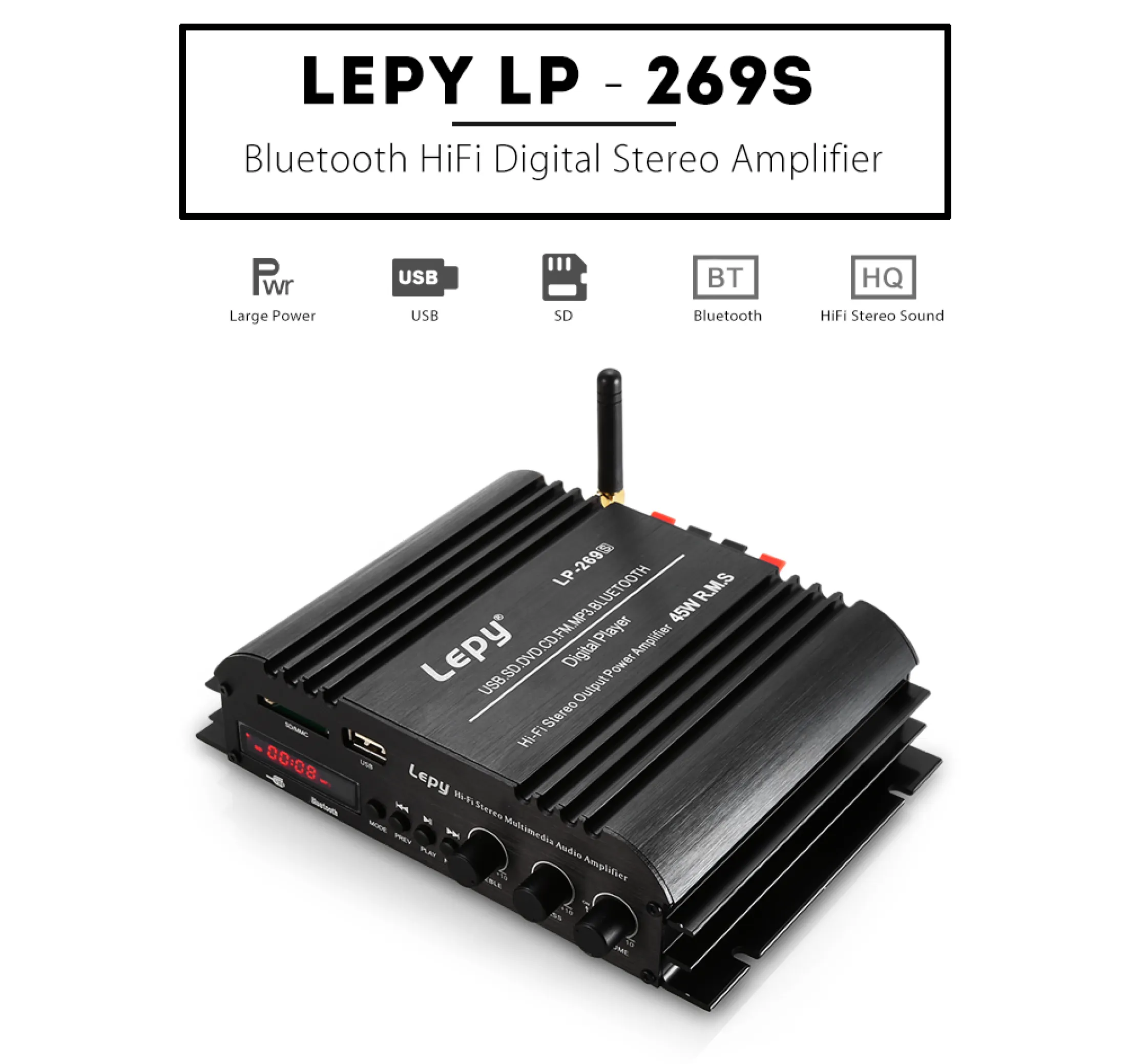 Ampli Mini Lepy Lp-838 Hi-Fi 2.1 bộ khuếch đại âm thanh lepy LP 838 -