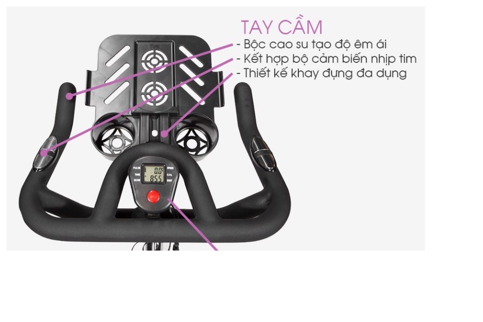 Xe Đạp Tập Thể Dục Đa Năng Tại Nhà Air Bike MK124 + Tặng Máy