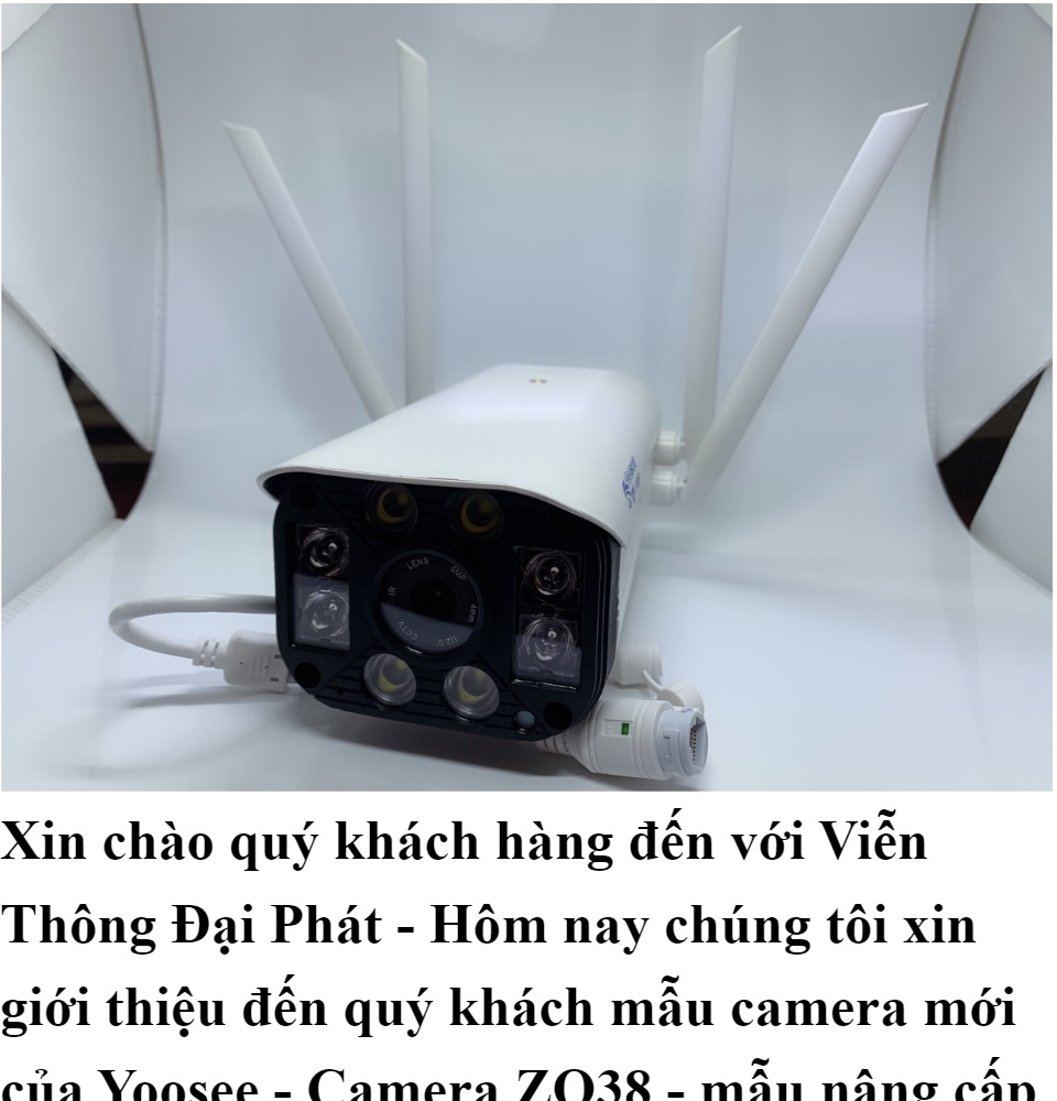 Camera Wifi 3.0 Ngoài Trời - Trong Nhà Yoosee 4 Râu 3.0 Mpx Full Hd