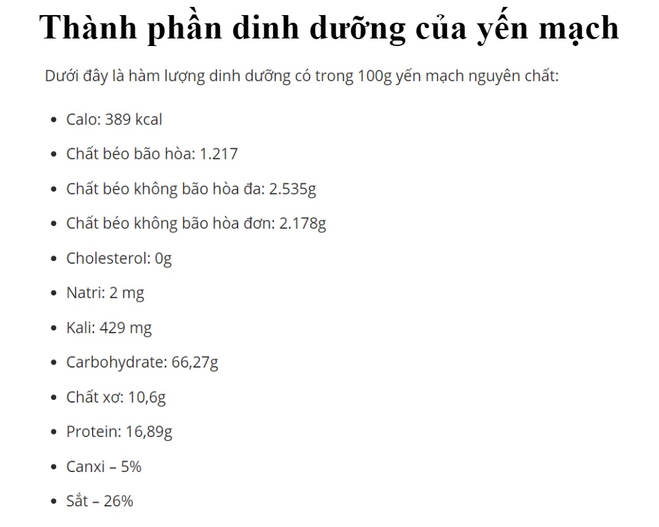 [hcm]yến mạch tươi canada nguyên chất túi 1kg ( nguyên hạt ) 2
