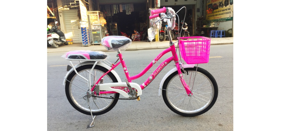 Xe đạp trẻ em HITASA Xe đạp bánh 20inch cho nữ 7-12 tuổi